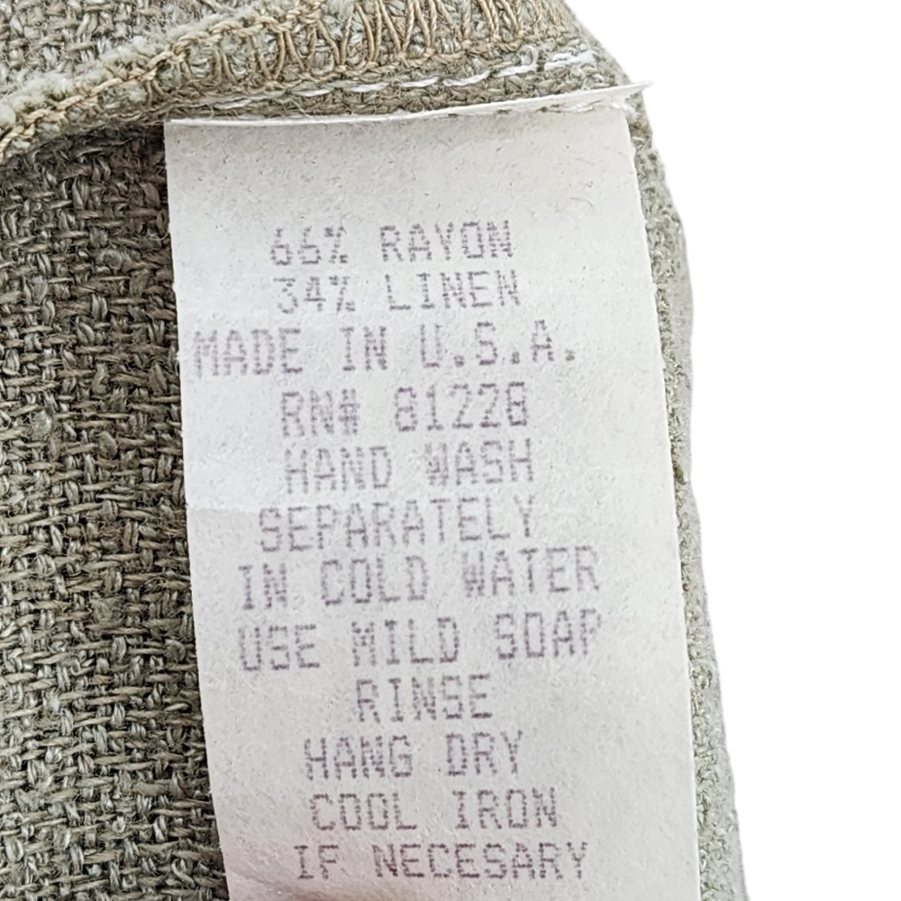 Bodil Women's Linen Blend Casual Straight Leg Peasant Pants - L - Picture 6 of 7
